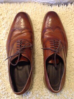 Stacy Adams Men's Brown Wingtip Oxfords 12M Traditional Professional Classic